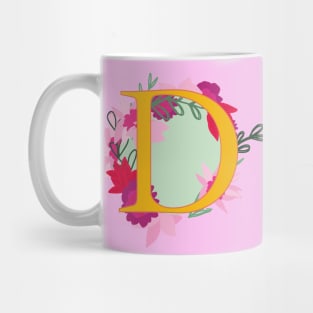 Monogram D, Personalized Initial Mug